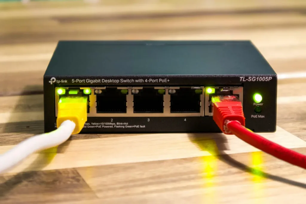 Tp-Link Ethernet Switch With Power-Over-Ethernet Ports