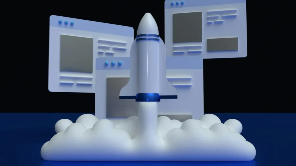 Ai Agents For Small Business: Practical Automation Every Colorado Company Can Use Today 8 Cloud Application Deployment Illustrated As A Rocket Launch, Representing Ai Agents For Small Business And Scalable Software Automation Growth