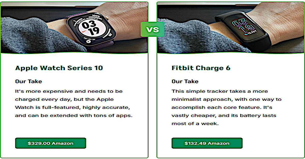 Fitbit vs Apple Watch